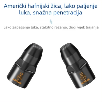 Set mlaznica elektrode za plazma rezanje, Black King Kong P80, hafnijski žica, zrak-plazma, DC radna struja