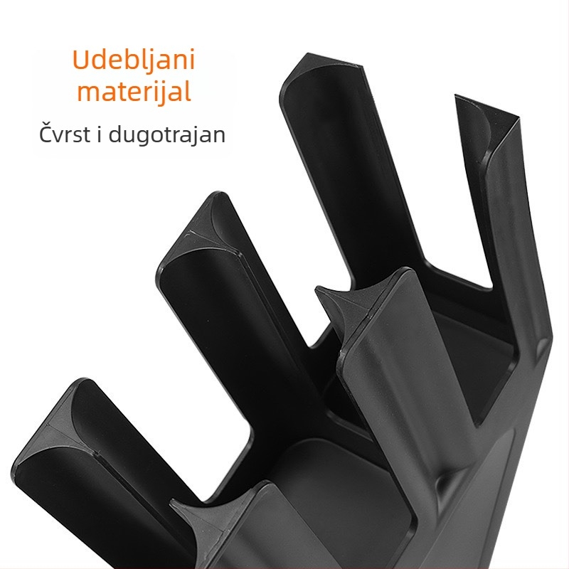 HD plastični nagibni držač čaša s četiri odjeljka za napitke — za velike, srednje i male čaše, bez bušenja
