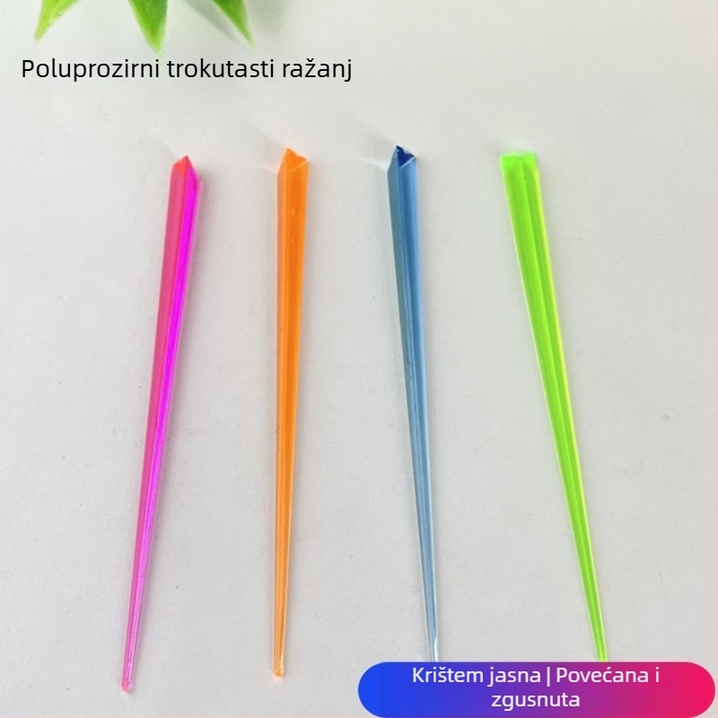 Leyu plastične vilice za voće - jednokratne, moderan minimalistički stil, mogućnost tiskanja logotipa