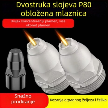 P80 plazma mlaznica za rezanje s kontaktnim elektrodom i zaštitnim poklopcem