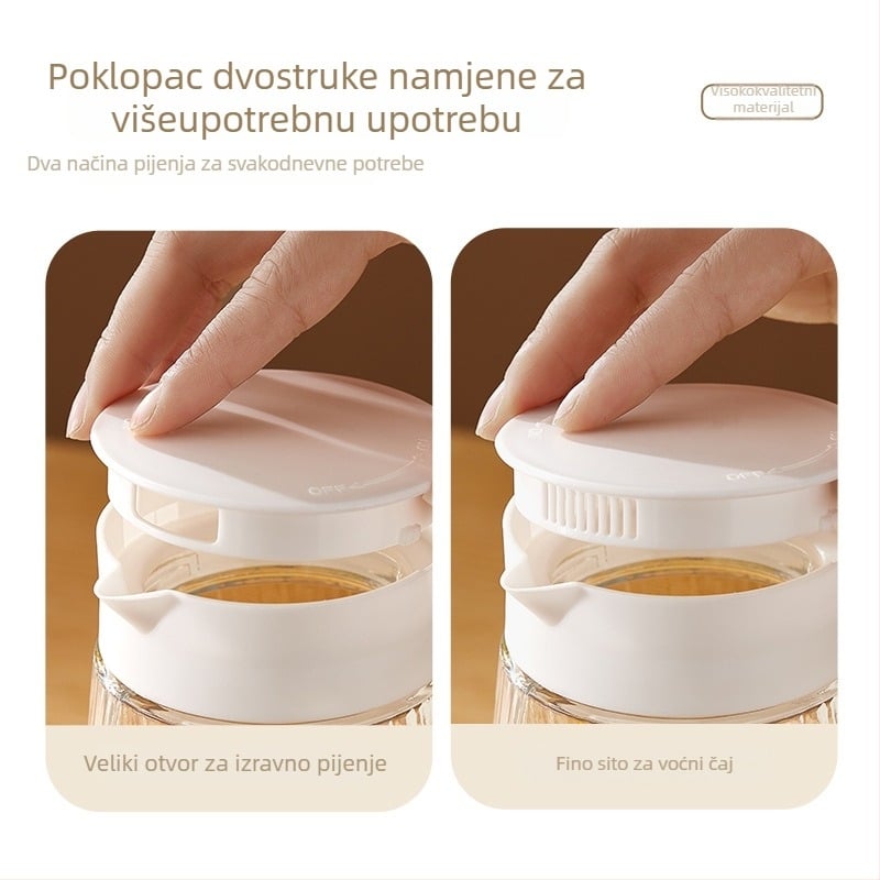 Nordijski stil sklop staklenih karafa za hladnu vodu, 5 komada s čašama