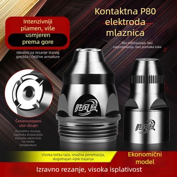 P80 kontaktna mlaznica za plazma rezanje – 100/120 plazma elektroda, pribor za pištolj za rezanje