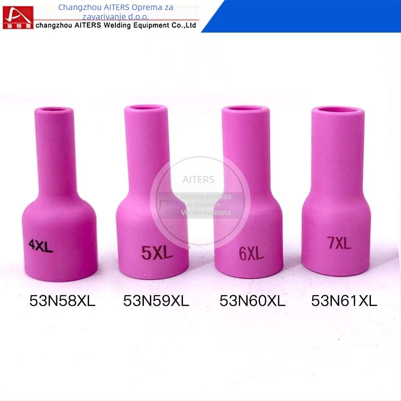 Outs Porcelanska mlaznica za argonsko zavarivanje – Mala mreža, Uski šav, WP9/20/25/17/18/26, Duga porcelanska mlaznica, Changzhou, Jiangsu