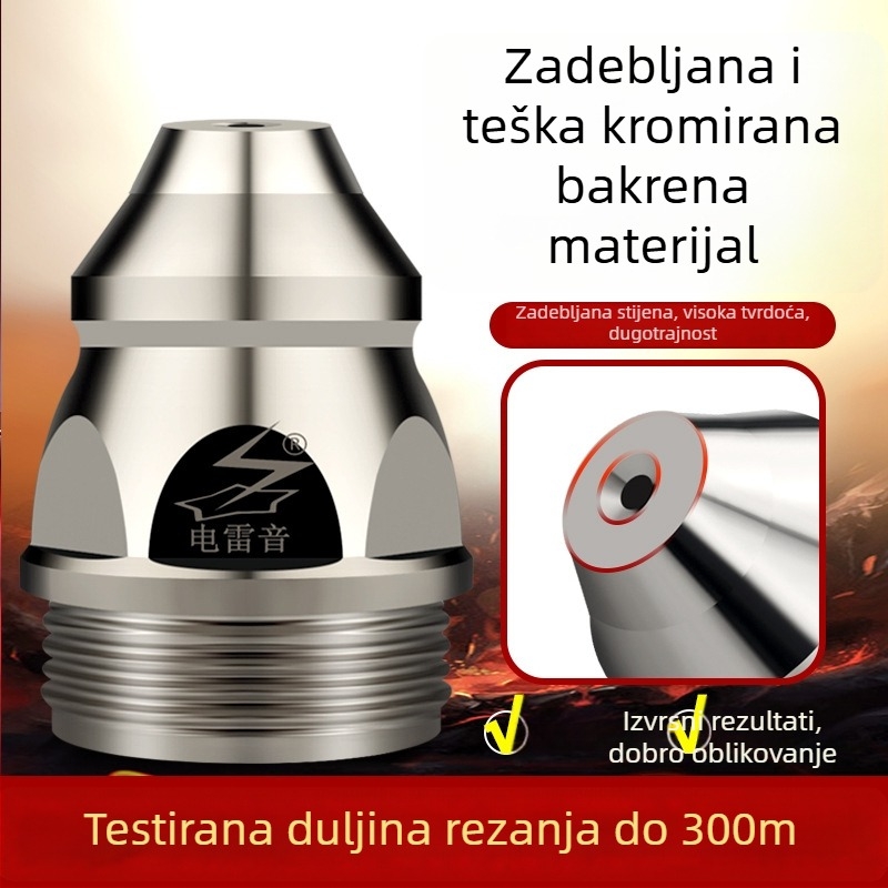 P80 mlaznica za plazma rezanje – set mlaznice i elektrode za plazma rezanje, ovlaštena privatna marka Electric Thunder Sound