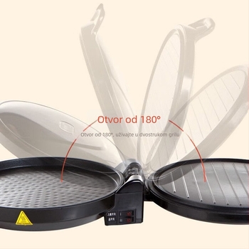 Električni tiganj za palačinke, dvostruko viseći dizajn, model JHN30F, 220V