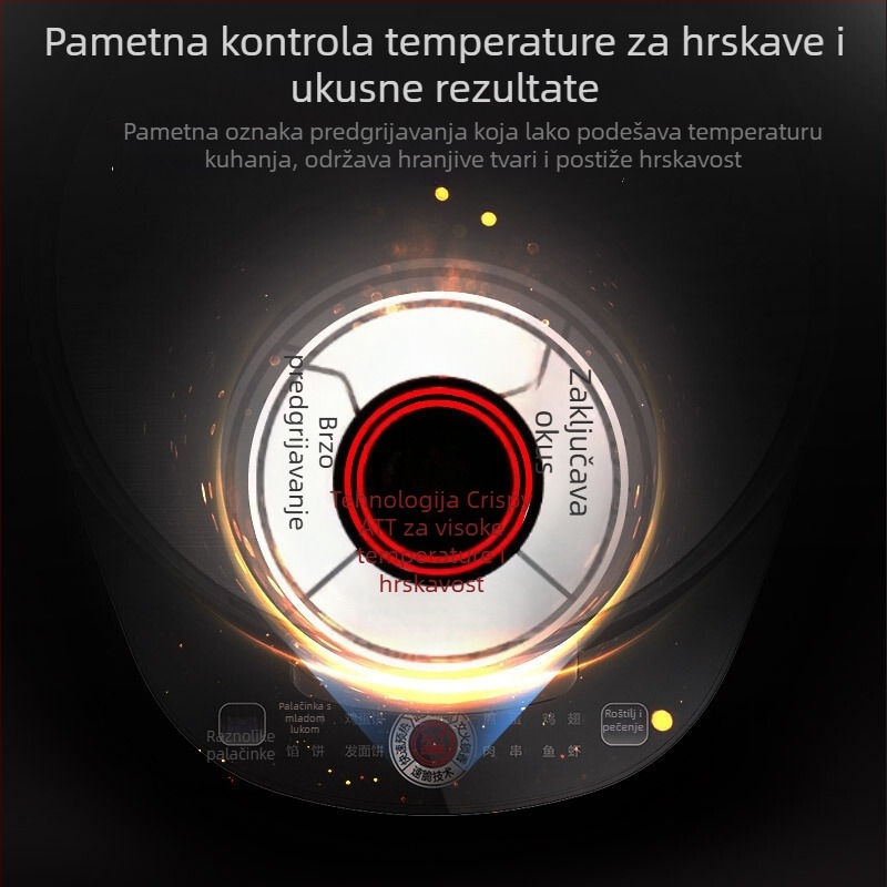 Električni tiganj za palačinke MC-JK30Easy103 – dvostruko grijanje, viseća ploča, 1200W, mehaničko upravljanje