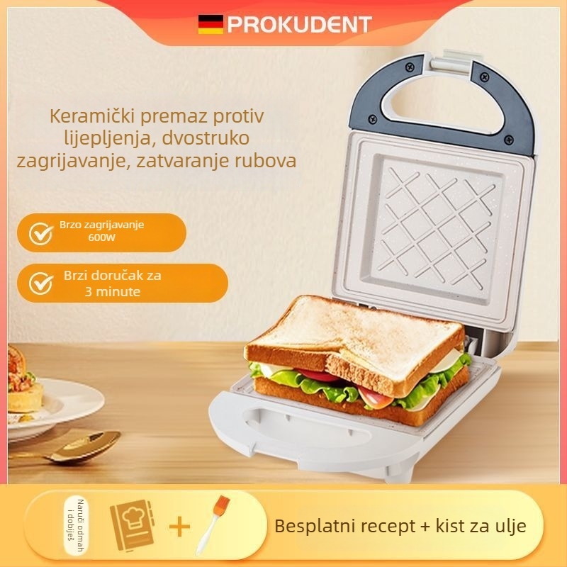 DM-1686 Domaća palačinkara, višenamjenski grijač za kuhanje, 600W, mehaničko upravljanje, grijanje cijevi, za 1 osobu