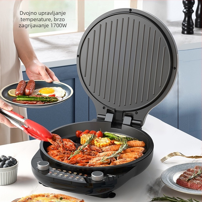 Liren LR-J3651 Električna tava za pečenje — fryer tip, dvostruko grijanje, 220V, 1500W, za 4–5 osoba