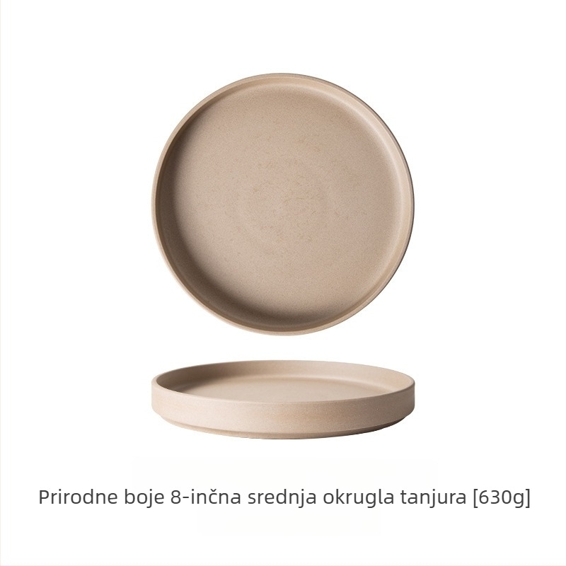 Keramičke zdjele, retro stil, kružni oblik, prikladne za mikrovalnu