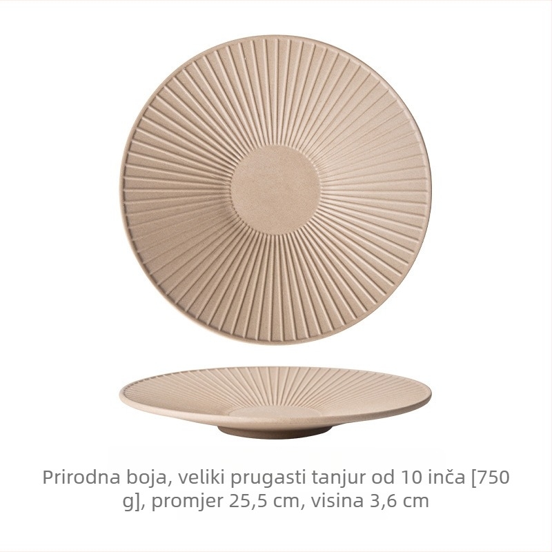 Keramičke zdjele, retro stil, kružni oblik, prikladne za mikrovalnu