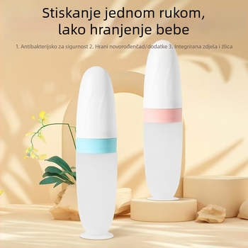 Silikonska žlica za rižinu kašu i zdjela za hranjenje beba