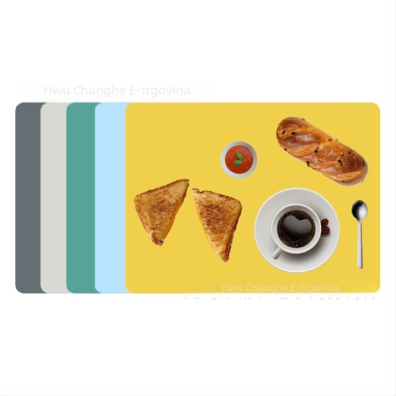 Silicone podmetač za jelo za djecu i učenike, Nordic Morandi boja, 40×30 cm, sklopiva i jednostavna za čišćenje
