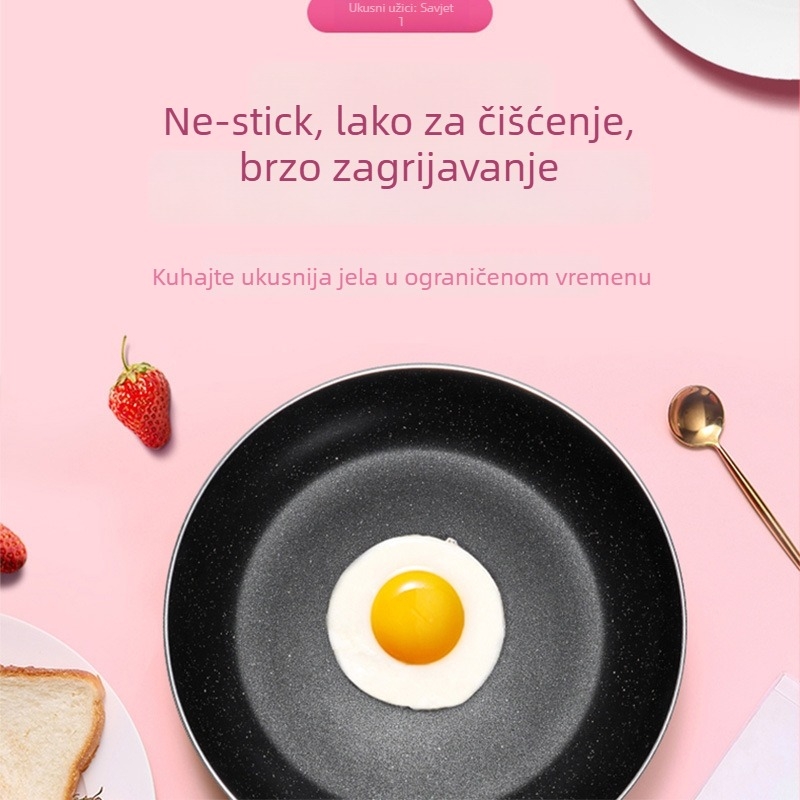 Tavica za prženje – neprijanjajuća, aluminijska legura, pogodna za plinski štednjak, model MP-CJ24Fry302