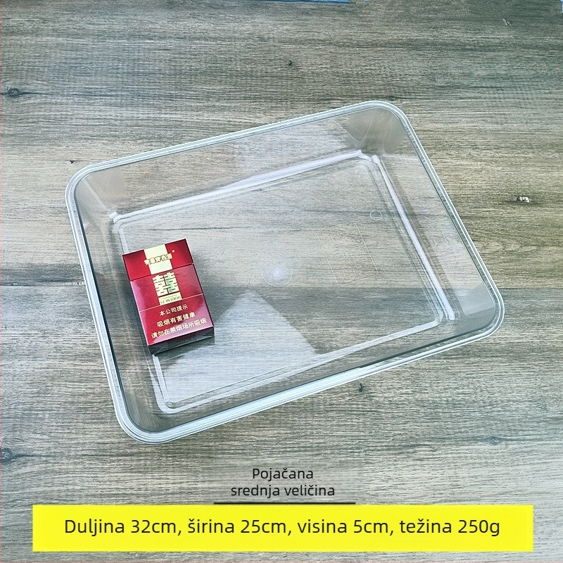 Pravokutni plastični plastićni pladanj za izlaganje delikatesa i hladnih jela, pogodna za mikrovalnu, stil Novi kineski stil