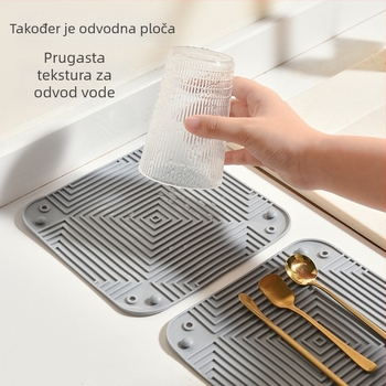 Beishan Willow plastični četvrtasti podmetač za čaše s prugastim uzorkom, moderni minimalistički stil, 2023-10-09