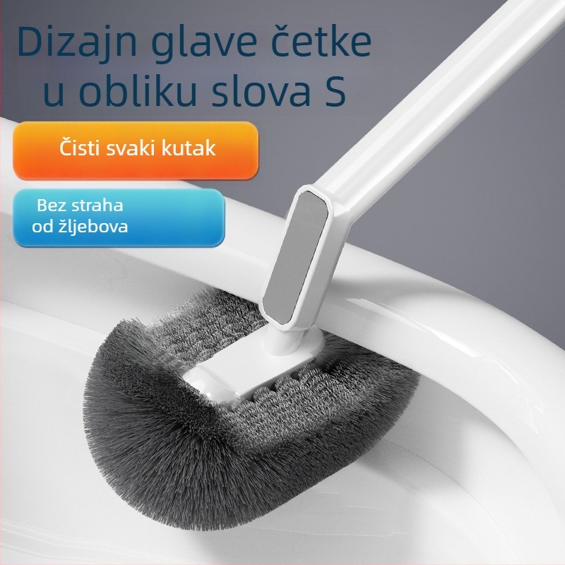 Četka za WC s produženom drškom za kupaonicu, jednokratna kućna verzija