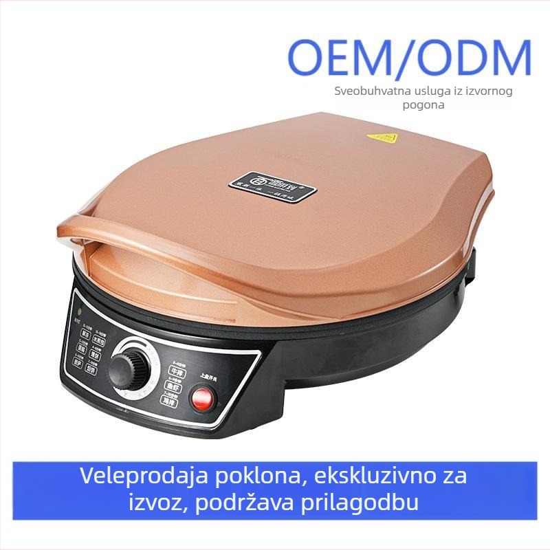 Električno tava za palačinke s dvostrukim grijanjem i gumbom za upravljanje, 1200W, 220V, 50Hz.
