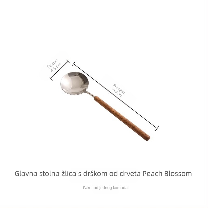 Trodjelni set noža za steak, vilice i žlice od nehrđajućeg čelika 304, zapadnog stila stolnog posuđa za komercijalnu uporabu