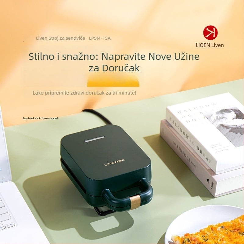 Električna tava za palačinke LPSM-15A s dvostrukim grijanjem – prženje, pečenje, roštilj; 600W, 220V, 50Hz