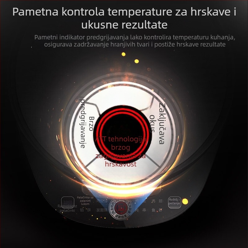 Midea JK30Easy103 električna palačinka tava, dvostruko grijanje, višenamjenska tava za prženje i pečenje, viseći dizajn