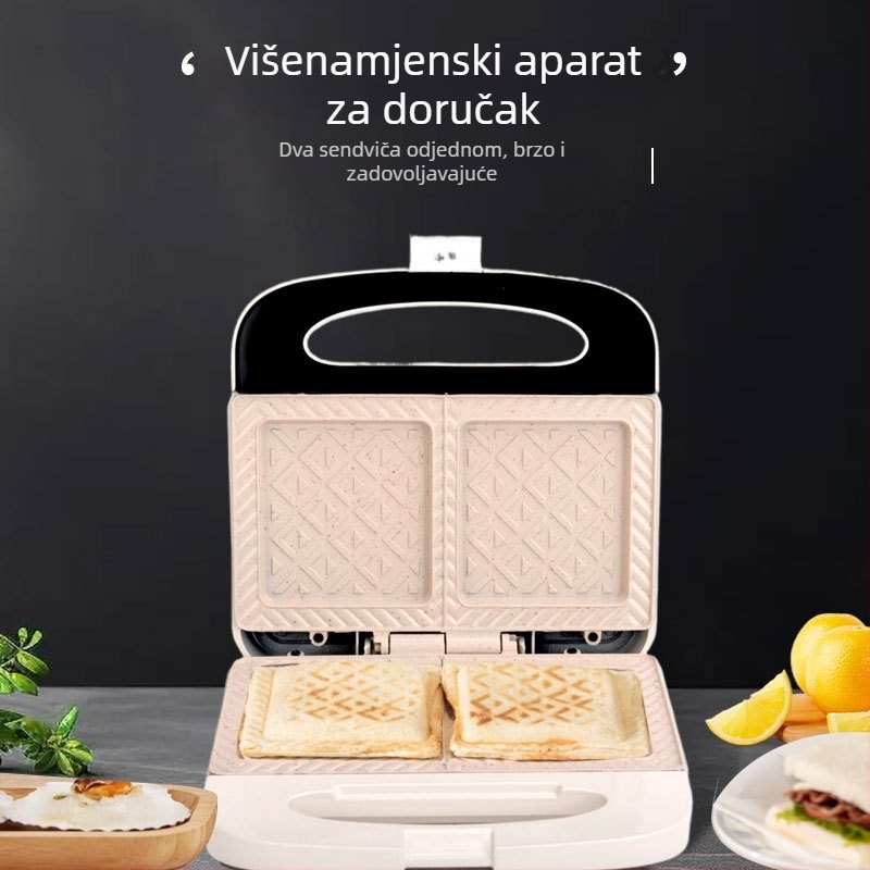 PROKUDENT Dvoplatsna mašina za sendviče i doručak – 700W, mehanička kontrola, grijanje cijevi, model DM-1620