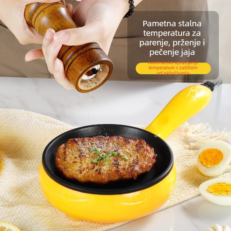Električna tava za jaja s automatskim isključivanjem – promjer 25 cm, 220V, 50Hz, izravno priključivanje, jednostrana grijanja, za 2–3 osobe