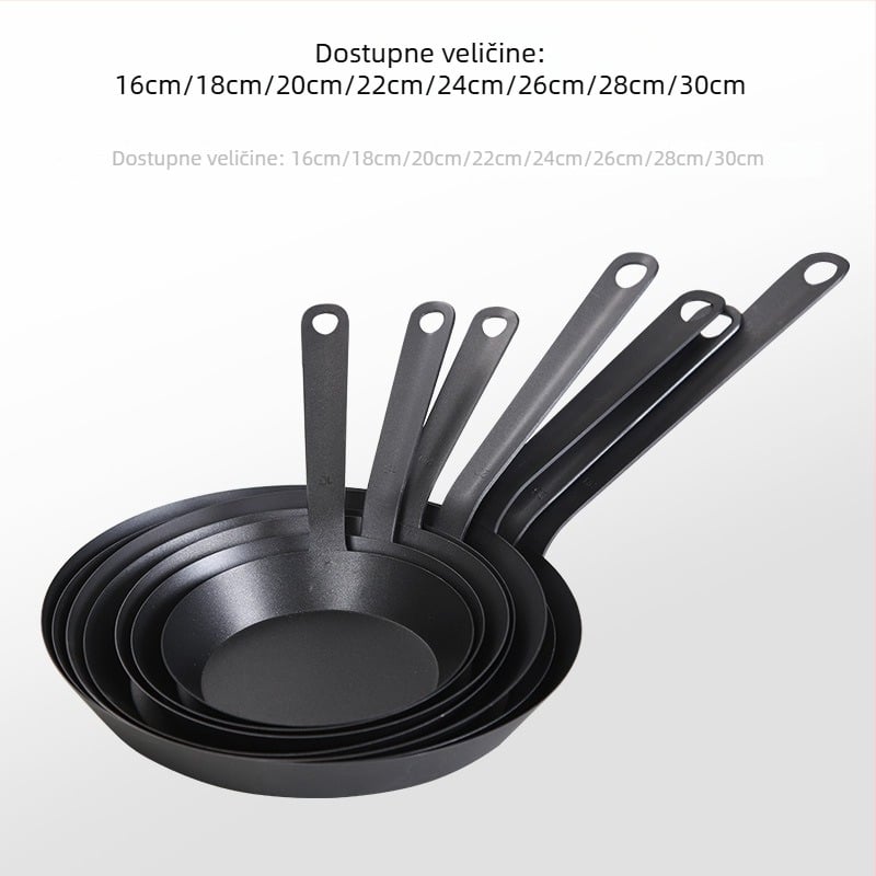Lijevano željezna tava s neprijanjivim dnom, korejskog stila, model West German Iron Non-Stick Pan