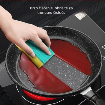 Maifanita tava za palačinke, non-stick, fina željeza, jednostruko dno, staklena poklopac, kompatibilno s indukcijom, modeli 20/22/24