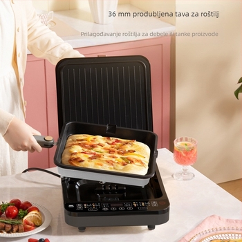 Električna tava za pečenje s dvostrukim grijanjem, mikroprocesorsko upravljanje, 220V, 50Hz