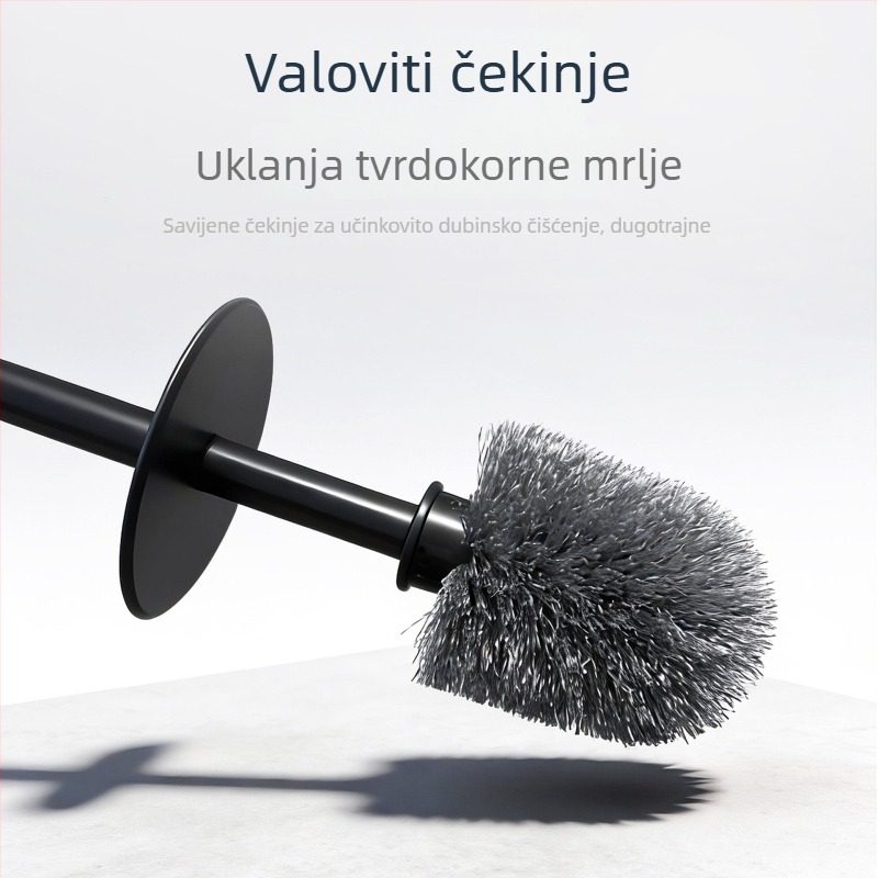 Plastična četka za WC s bazom, podni model za kućnu upotrebu, izdržljiva za čišćenje bez mrtvih kutova