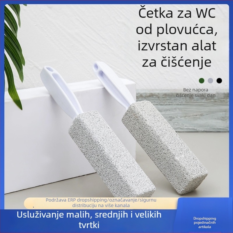 Četka za WC za kućnu upotrebu, pumični kamen za čišćenje lončića, četka za čišćenje bez mrtvih kutova