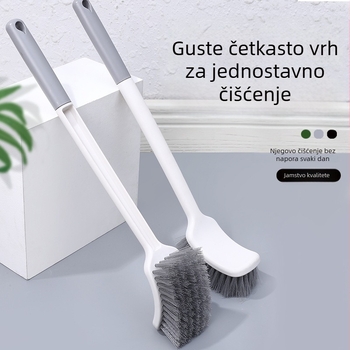 Četka za čišćenje toaleta s dugačkim držačem, viseći dizajn štedi prostor, plastično tijelo, ovlaštena privatna marka, lansirana u proljeće 2021