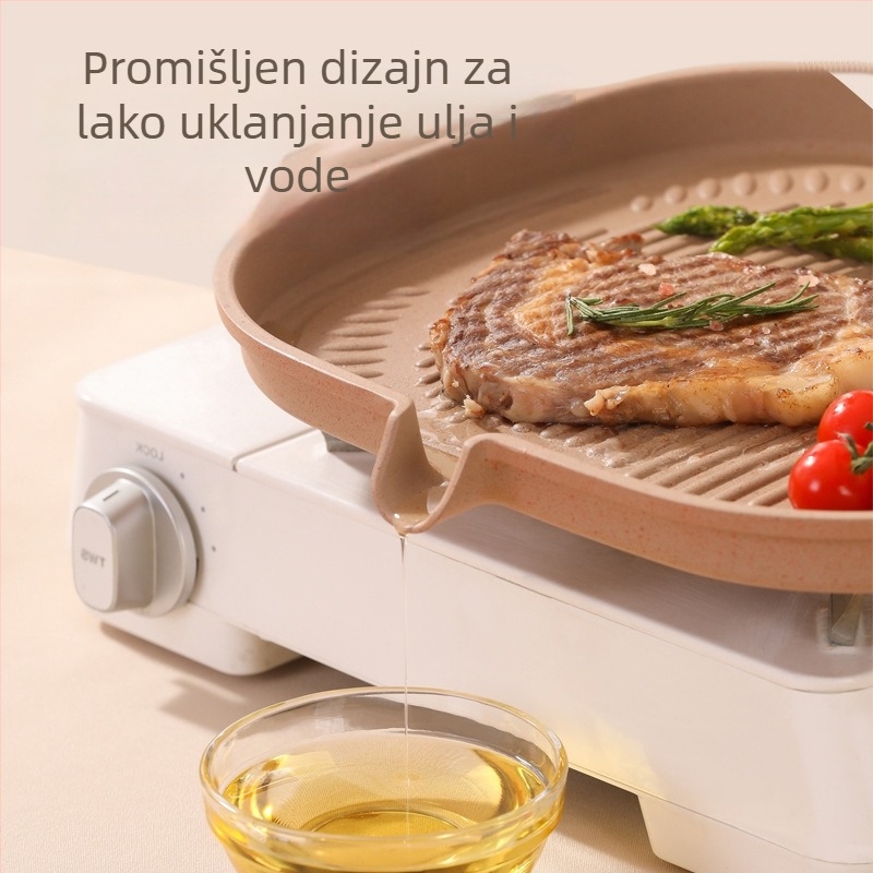 Korejski stil višenamjenska tava s Maifan kamenom za steak i roštilj