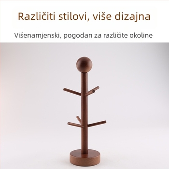 Držač čaša od drveta za stolni prostor – moderan jednostavan stil, težina 330 g, lansiran u ljeto 2021