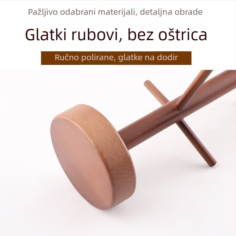 Držač čaša od drveta za stolni prostor – moderan jednostavan stil, težina 330 g, lansiran u ljeto 2021