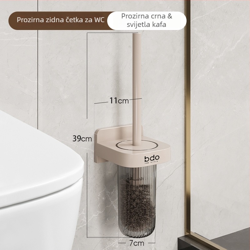 Četka za WC s dugom drškom i mekanim vlaknima — 1 kom, plastika, 282 g, samostojeće pakiranje, proljeće 2021 izlazak na tržište