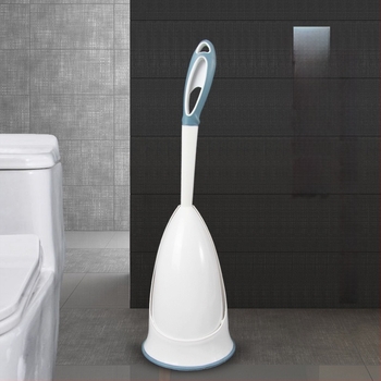 Set četke za WC za kućnu upotrebu s postoljem, dvostruka četka s mehanizmom otvaranja i zatvaranja, plastika, Mcqueen, 240 g