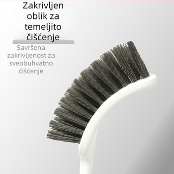 Četka za zahod s dugom ručkom, za teško dostupne kutove, set za čišćenje, plastika