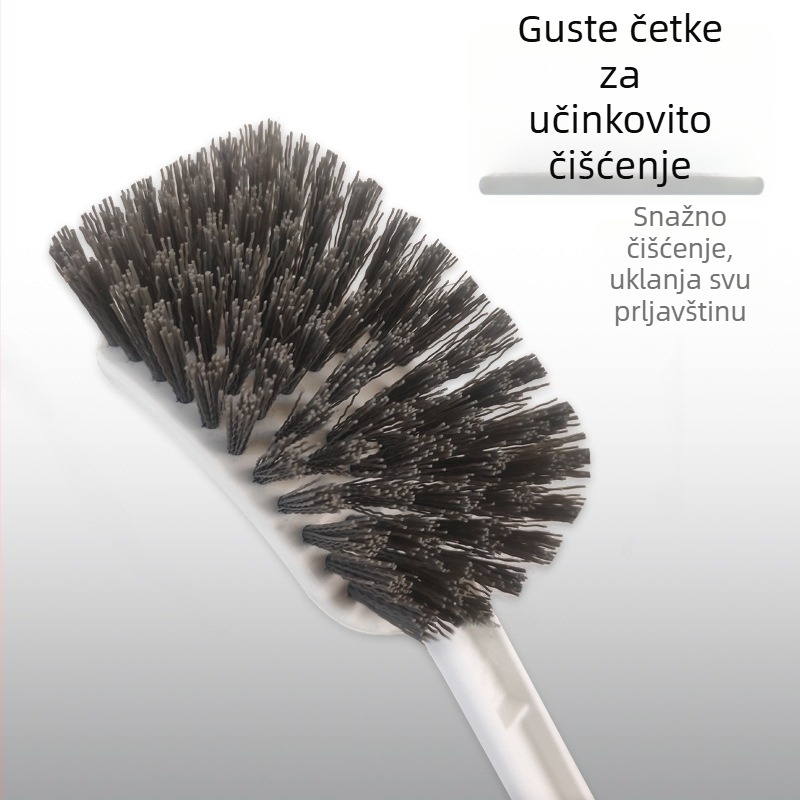 Četka za zahod s dugom ručkom, za teško dostupne kutove, set za čišćenje, plastika