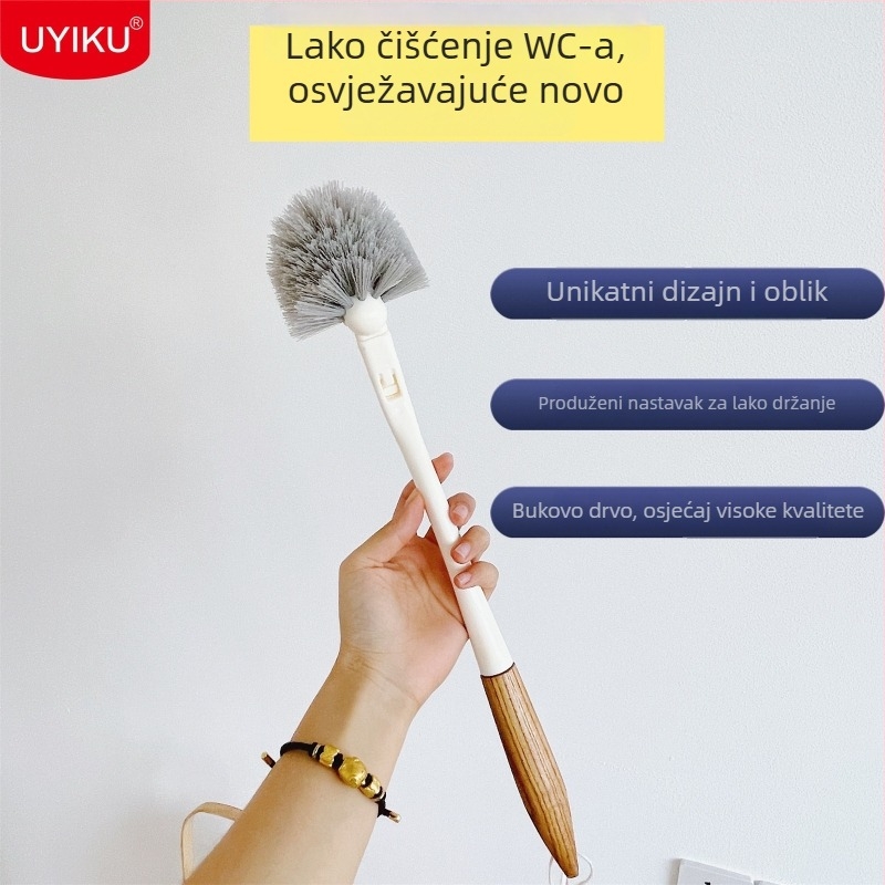 UYIKU četka za zahod s dugom japanskom drškom, dizajn bez mrtvih kutova, plastika, 101 g