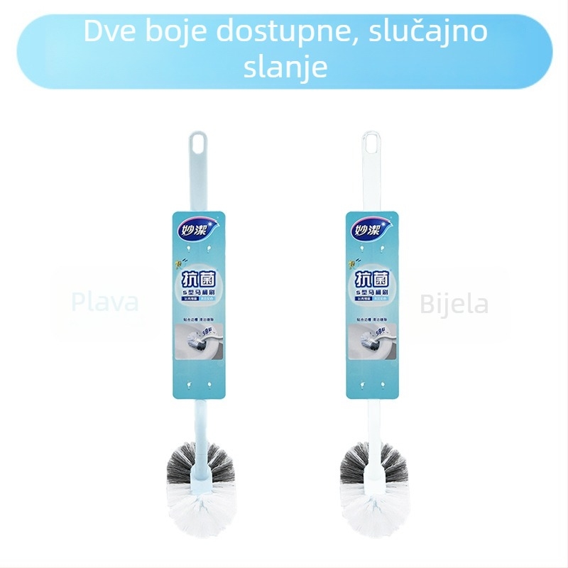 Četka za WC s S-oblikom dugom drškom, Miaojie marka, plastični materijal, 1 kom