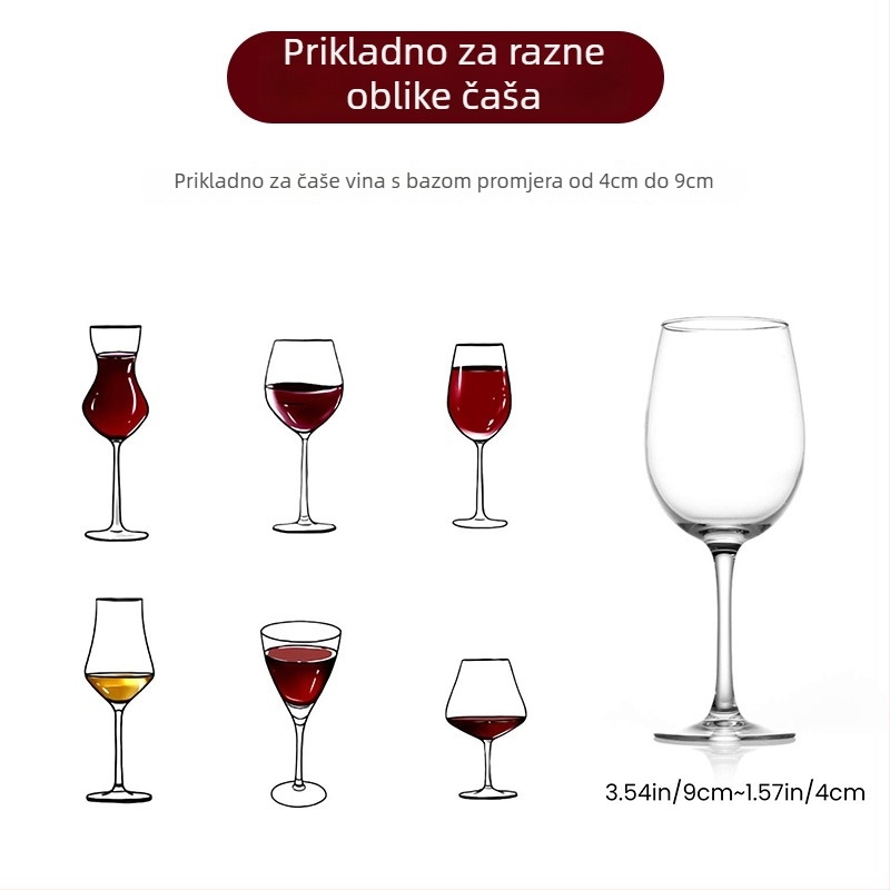 Yashang zidni držač za čaše za vino, od kovanog željeza, stil lagan luksuz retro