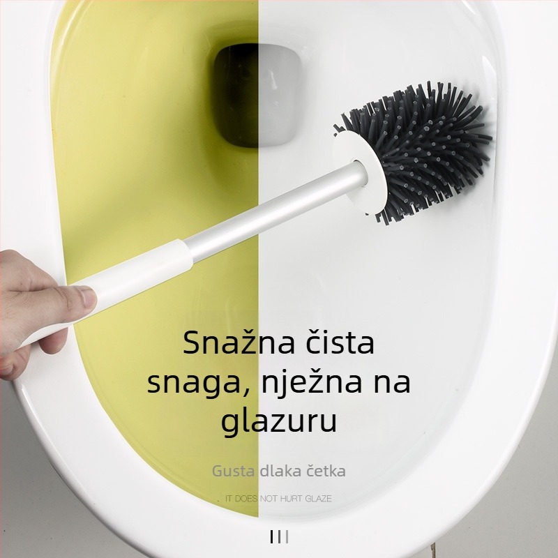 CCKO set četke za WC, zidni držač, bez bušenja, izdržljiva plastična konstrukcija, temeljito čišćenje