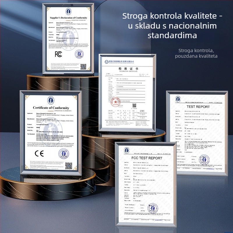 Prijenosni infracrveni detektor kvalitete zraka CO2 za formaldehid i ugljični dioksid, s unutarnjim higrometrom, model 090, raspon 0-9.999, točnost 0,001