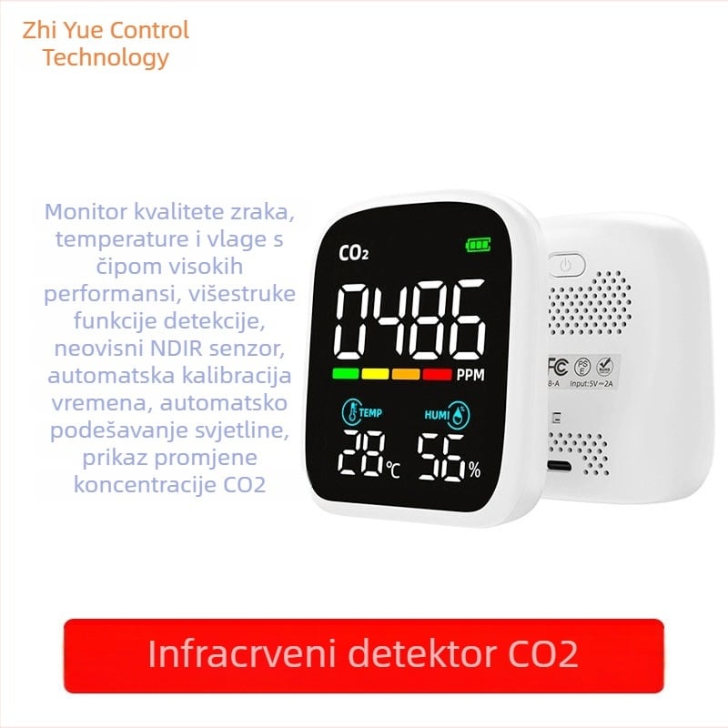 Novi infracrveni CO2 detektor, prijenosni mjerač temperature i vlage, monitor kvalitete zraka