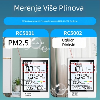 All-in-One monitor kvalitete zraka za dom: PM2.5, CO2 i formaldehid, visoka preciznost