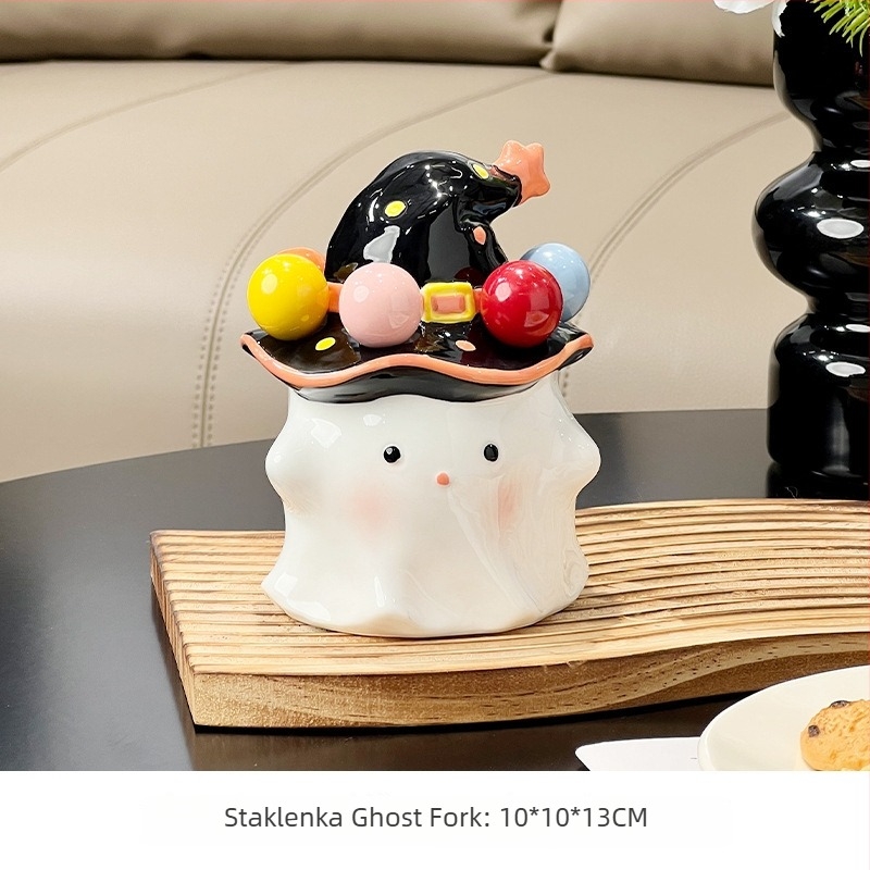 Set vilica za voće, Pingsa, keramijski materijal, slatki karikaturalni stil, pogodno za djecu