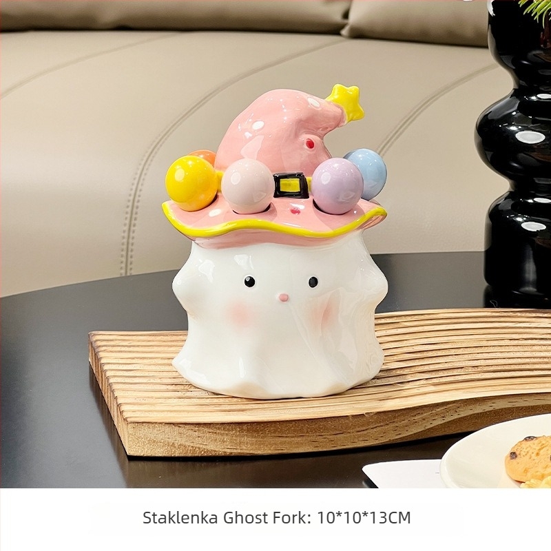 Set vilica za voće, Pingsa, keramijski materijal, slatki karikaturalni stil, pogodno za djecu