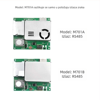 Senzor kvalitete zraka Jingyi Electronics s detekcijom CO2/CH2O/TVOC (M701)