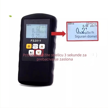 Detektor radijacije i mjerač ionizirajućeg elektromagnetskog zračenja za visokonaponske linije i distribucijske stanice